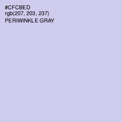 #CFCBED - Periwinkle Gray Color Image